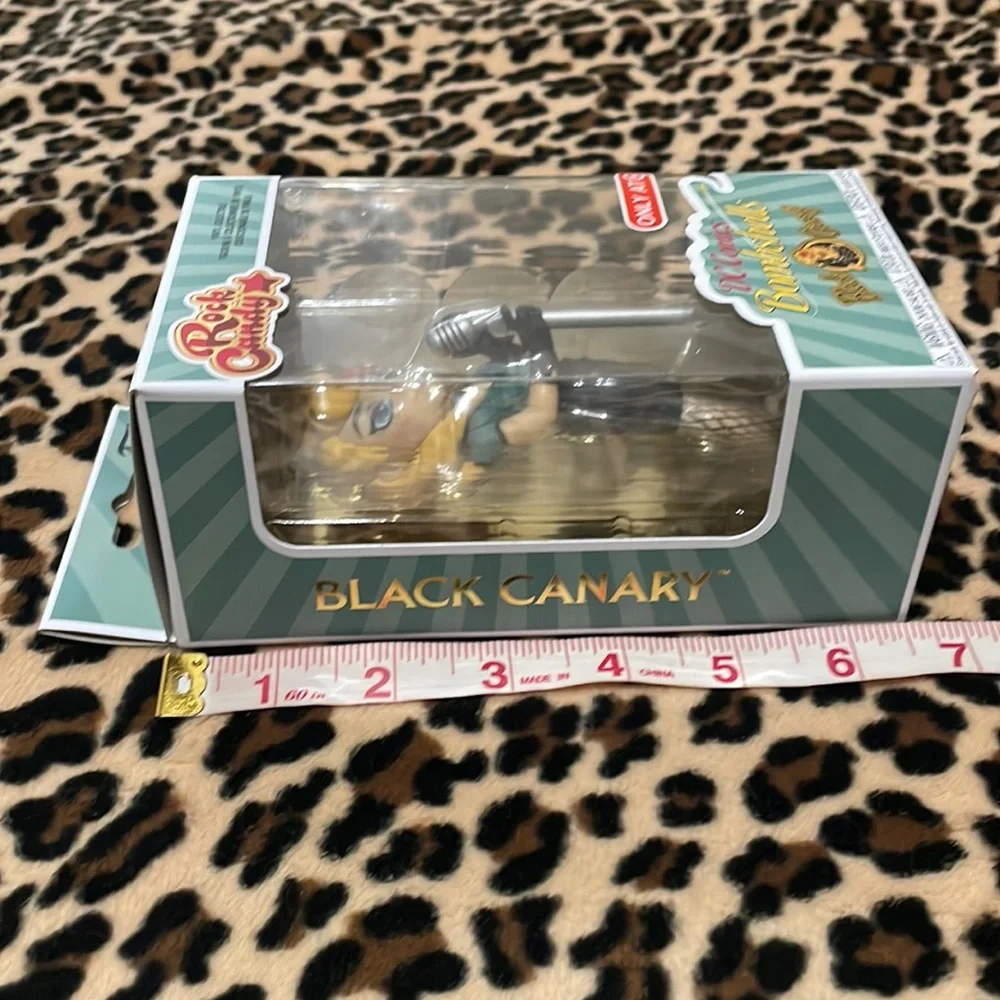 FUNKO Rock Candy DC Comics Bombshells Black Canary Doll 🌹Rockabilly Pin-up Rose - Picture 8 of 15